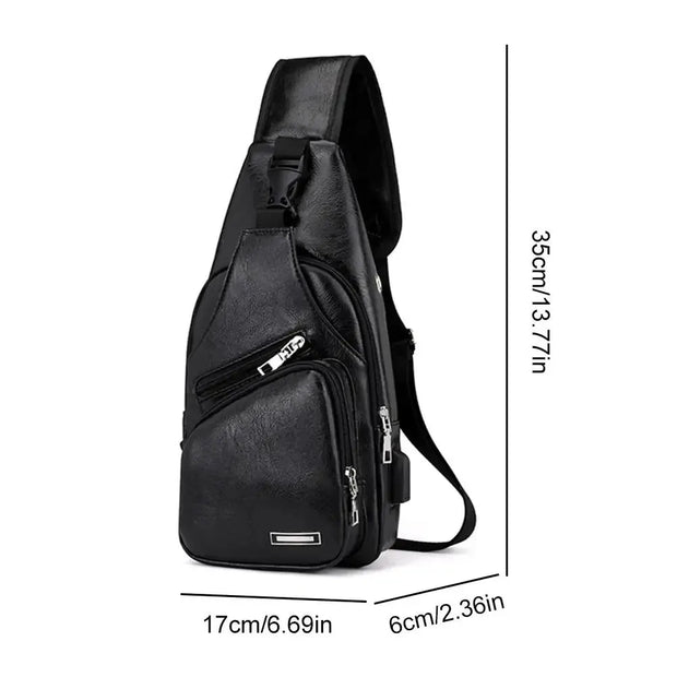 Zipper MEN'S Chest Bag Crossbody unisex bag